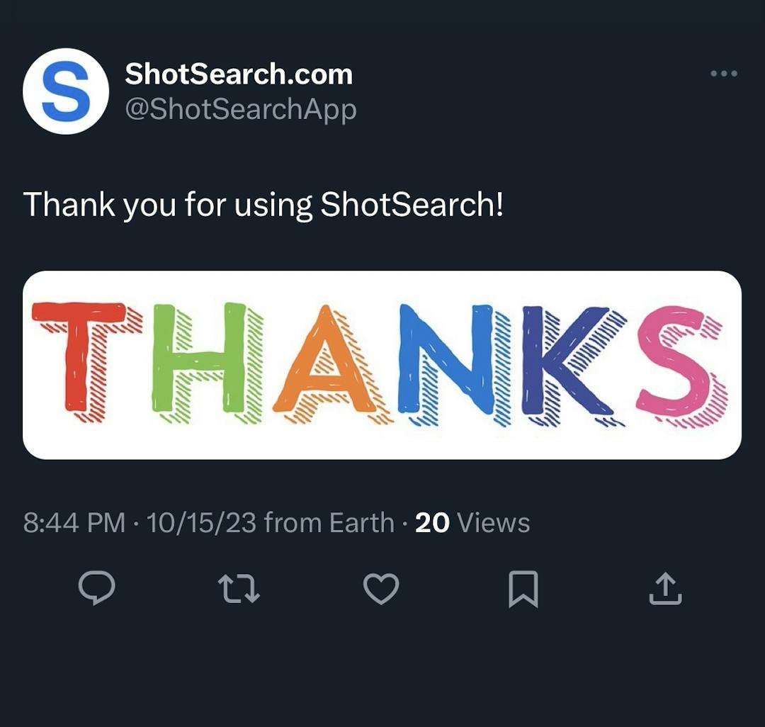 ShotSearch example post